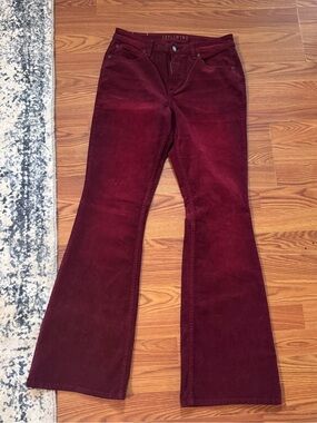 Idyllwind Burgundy Corduroy High-Rise Pants